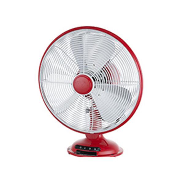 Electric 12 Inch Metal Desk Fan Three Speed Oscillating Personal Antique Nickel