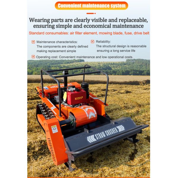 HTM1200 Intelligent Remote-Controlled Lawn Mower