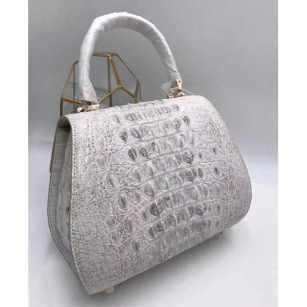 Authentic Crocodile Skin Lady Saddle Purse Genuine Alligator Leather Female Small Handbag Women Crossbody Shoulder Bag