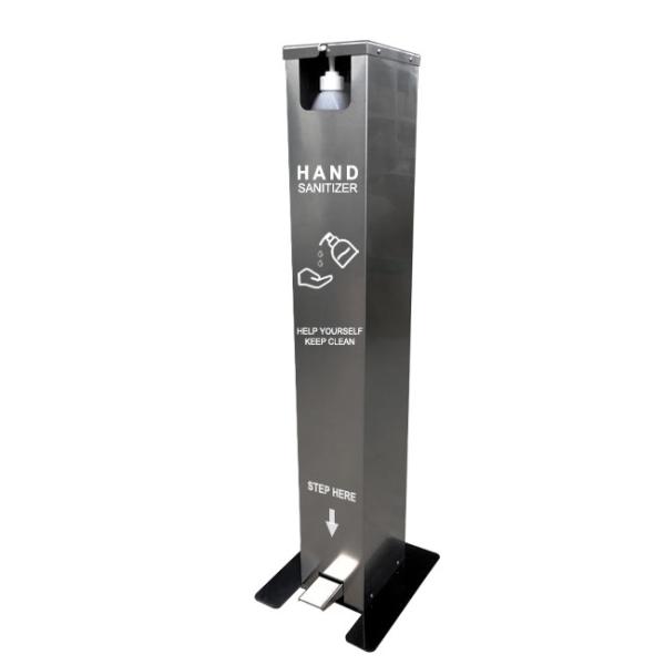 Suporte livre do distribuidor de aço inoxidável de grande volume do Sanitizer da mão da bomba do pedal de um Touchless de 1 galão