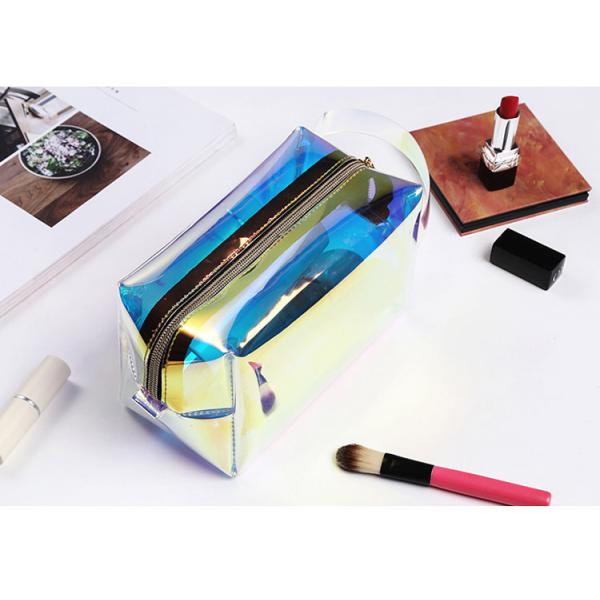 Transparent laser TPU cosmetic bag small portable lady ins wind super fire makeup bags with large capacity