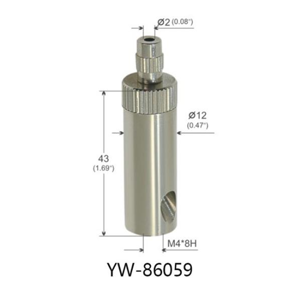Linha masculina folheado a níquel do prendedor M15 do cabo para o dispositivo elétrico de iluminação ajustável YW86055