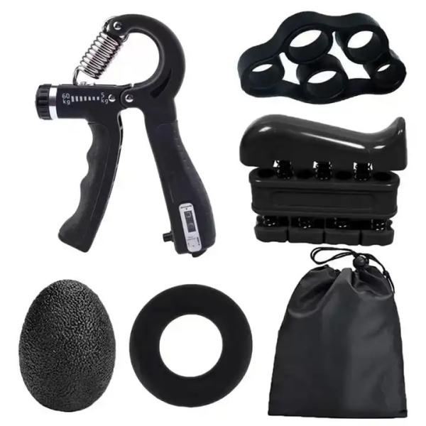 Hand Finger Strengthener Gym Strength Training Metal Grips Kit Finger Exercise Trainer Tool Resistance Adjustable Hand G