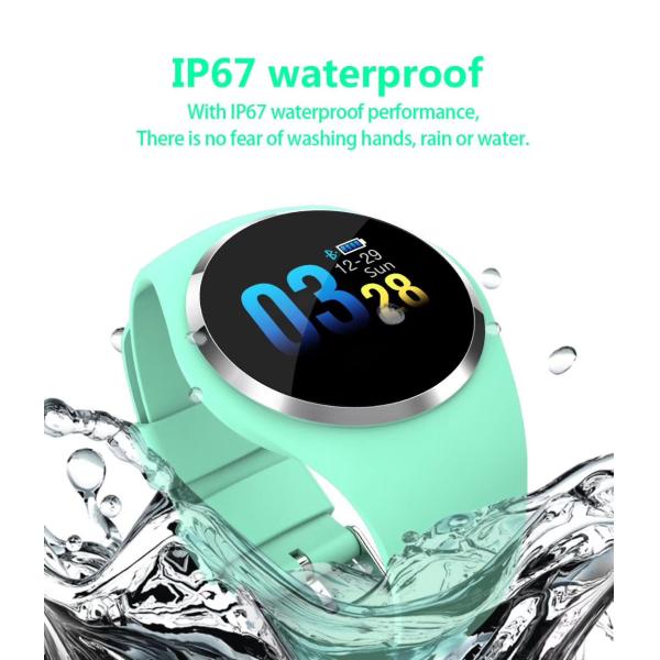 Носка наручных часов 170mAh 128*96 Bluetooth умная удобная для монитора спорта
