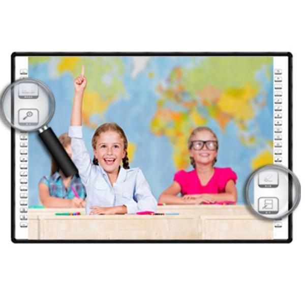 32768*32768 Resolution Interactive Whiteboard with 10 Touch Points and Infrared Touch Technology