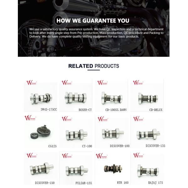 Good Quality Motorcycle Engine Parts Motorcycle Parts BOXER Camshaft