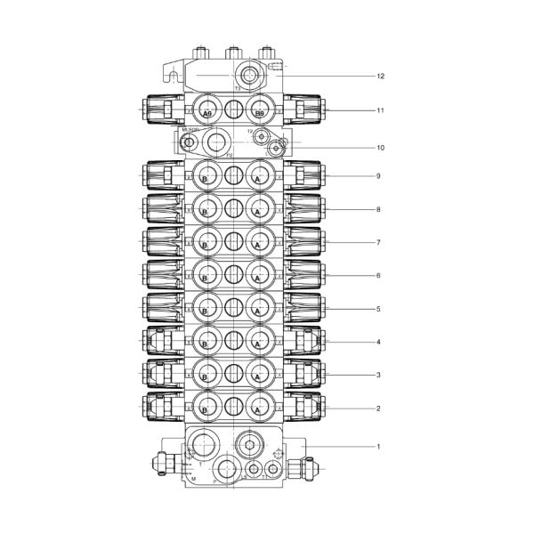 420-00357A 420-00357B Doosan Daewoo DX75 DH75 DX80 DH80 Гидравлический главный клапан, подходящий для экскаватора лесных насаждений