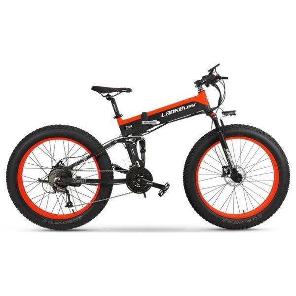 T750 Fat Tire Electric Bike Spoke Wheel For Snow 13AH L G Lithium Battery
