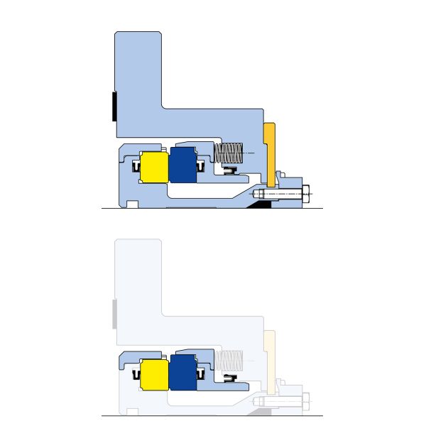 AESSEAL STS Dry Gas Seals Carbon Ring Mechanical Seal for Steam Turbines