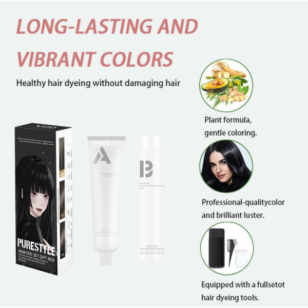 Home Hair Color Kit Permanent Hair Dye Natural Hair Color OEM Available Reliable Hair Dye Factory