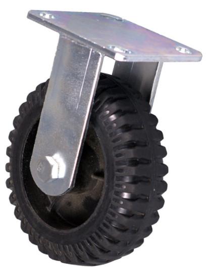 Red Rim Core Black Rubber Heavy Duty Caster Wheels 5 Inch