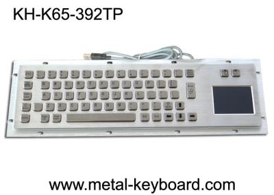 Teclado metálico industrial da montagem do painel da prova da poeira do porta usb com Touchpad