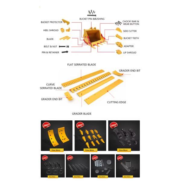 Construction Machinery Excavator Digger Excavator Attachments Excavator Bucket For Sany Komatsu Hitachi Doosan Kubota