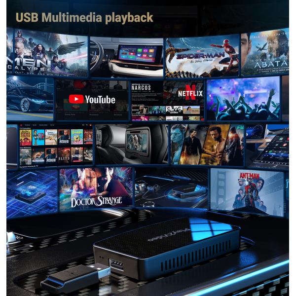 Car Smart Box Android Carplay Box Wired Projection Screen To Wireless Carplay Interconnection DSP Box