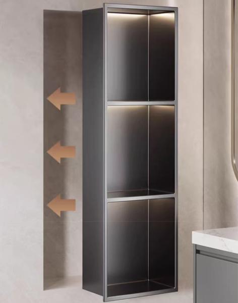 High Precision Stainless Steel Shower Niches Rust Resistance Metal Shower Niche Shelf