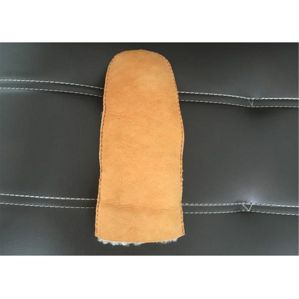 Guantes alineados zalea de cuero negra respirable doble de las señoras para el uso del teléfono celular