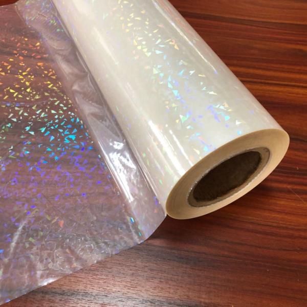 Proceso de laminación en caliente a prueba de humedad del rollo de película holográfica BOPP