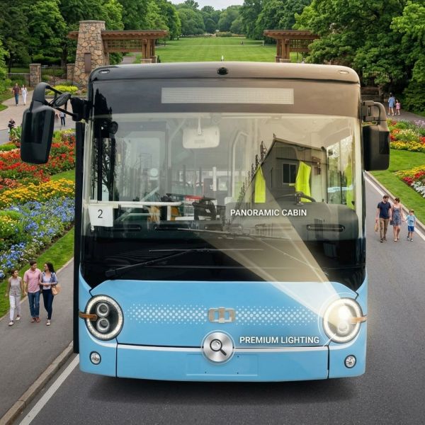 6.6m Electric City Bus New Energy 270KM Mileage 16 Seater accept customize.