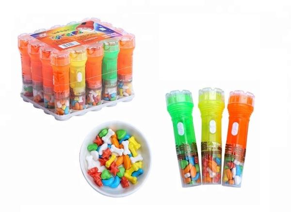 Flash Torch Luminous Sweets Strawberry Banana Flavor Compressed Sugar Candy