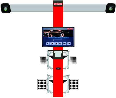 Android 3D Wheel Alignment And Balancing 220RPM 3d Car Wheel Alignment
