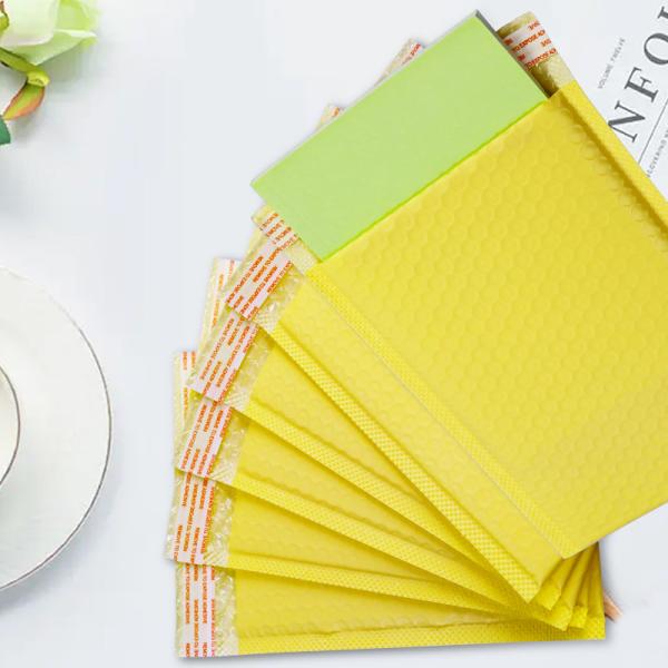 140 гр. Желтые полимейлеры Полимейлеры с пузырьками 10х13 с прозрачностью