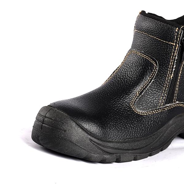 ODM Steel Plate LOGO Boots with Heat Resistant Function Breathable Mesh Lining Safety Shoes
