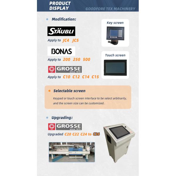 Части ткани Retrofitting шкафа JC700 управлением Grosse электрические для сплетя теней