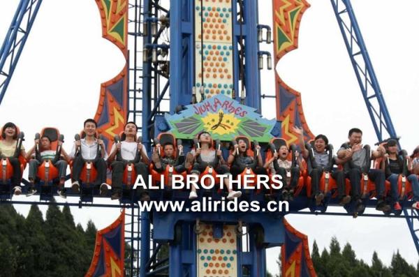 Mechanical amusement jumping frog rides/Fiberglass ride amusement jumping frog/park popular sky drop