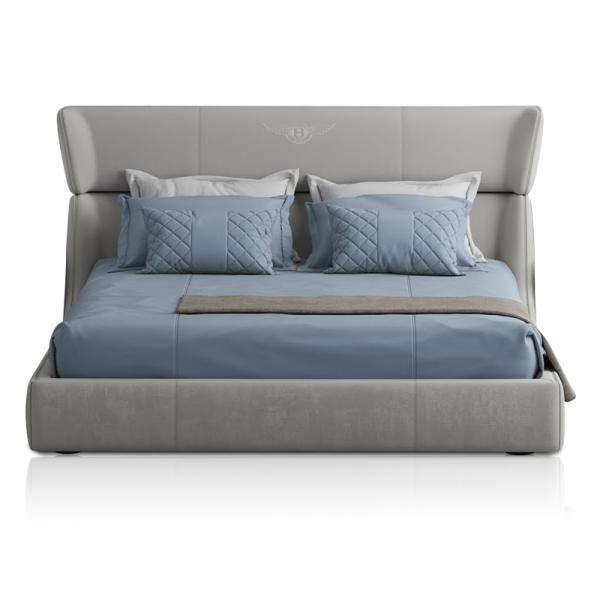 Fashion Leather Modern Bedroom Furniture Sets Solid Wood Italian Luxury Bed