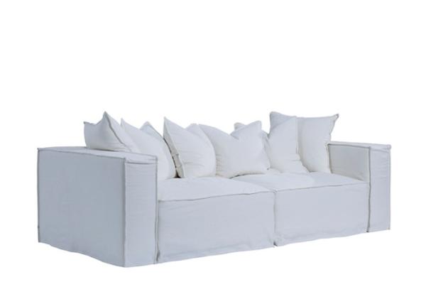 Cotton Slip Sofa Cover Feather Cushion Couches With Washable Cushion Covers