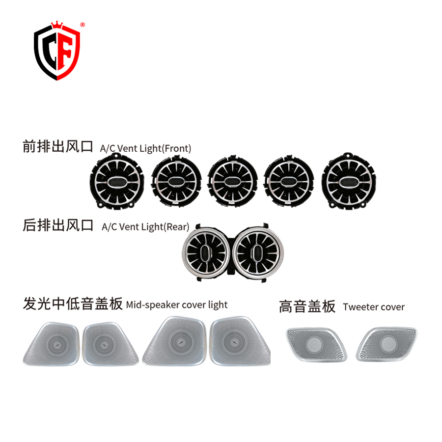 7 Piece LED Ambient Lighting Kit For Mercedes Benz A Class W177 2019-2025 Interior