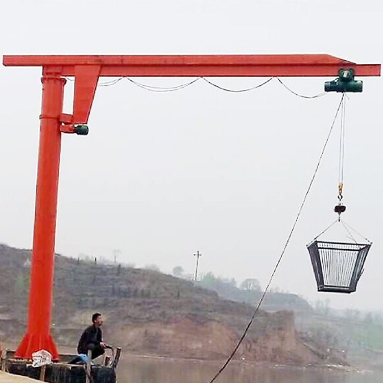 2ton 3ton 5ton Workshop Lifting Jib Crane with Electric Hoist Rotating Jib Crane