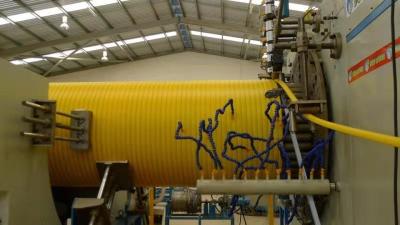 Linha de produção de tubos de plástico para esgotos de grande calibre de HDPE