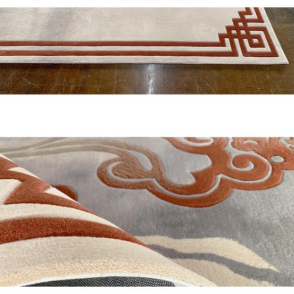 Wool Abstract Ink Living Room Floor Carpets Chinese Style