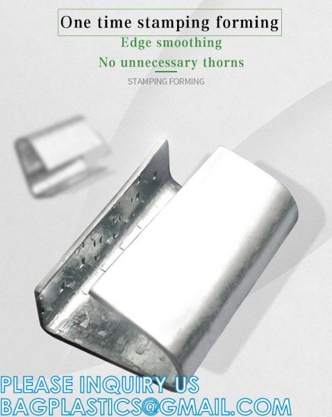 Straps Metal Clips, Pet Strap Packing Belt PET Packing Band Roll Straps Plastic Steel Buckle, Packaging Seals