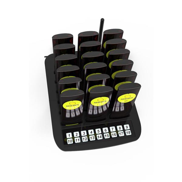 Long range 18 Wireless  coaster pagers queuing calling system with 433.92MHZ