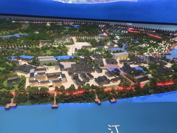 1:150 Traditional Chinese Ancient Town Model Architectural Customized