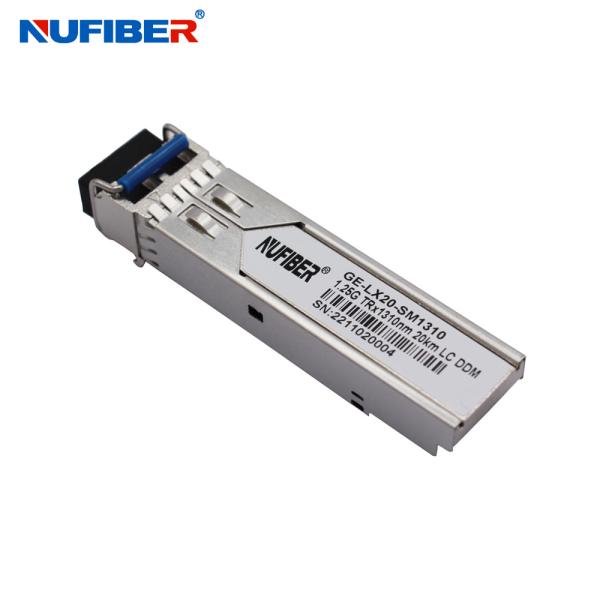 1.25G SFP 1310nm 20km DOM Duplex LC Single mode Dual fiber CE FCC Compatible for mikrotik