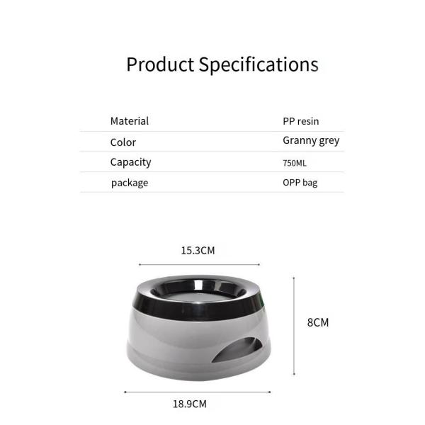Нескользящий автомобиль питьевая чаша с водой немокрая ротная чаша для собак и кошек
