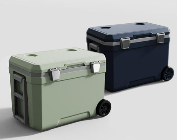 45L Camping Cooler Box with Reinforced Handle for Medical Fishing Car Use