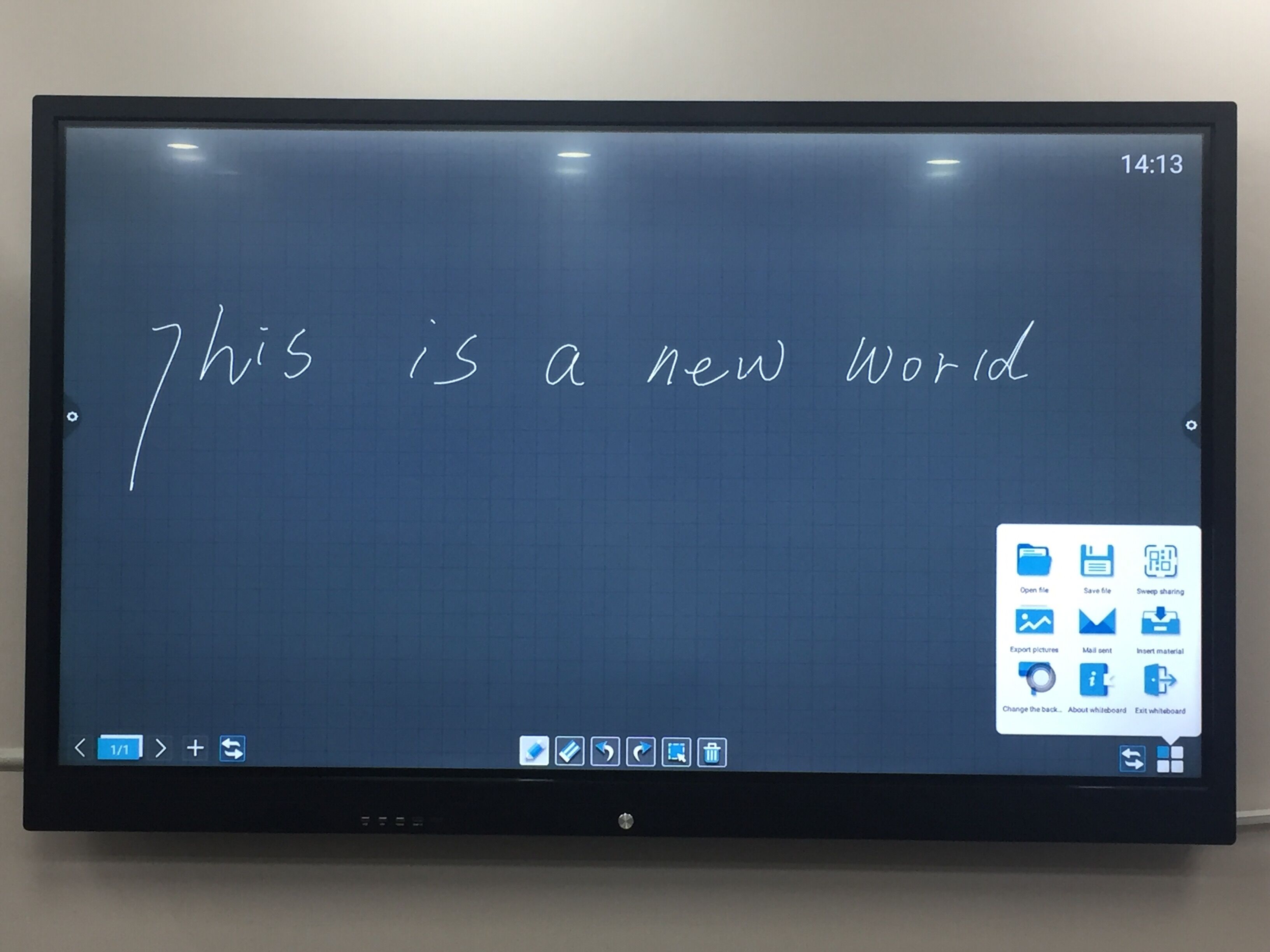 Дисплей 1920x1080 Whiteboard сенсорного экрана взаимодействующий для конференц-зала