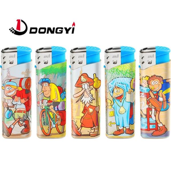 Прозрачный одноразовый сигаретный зажигалка из пластика