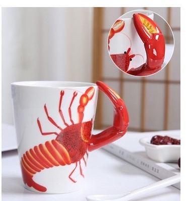 Supermarket 450ml 15 Oz 9cmx11cm 3D Ceramic Mugs