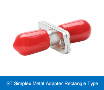 Adaptateur métallique ST Simplex - Type Rectangulaire SM/MM Faible IL