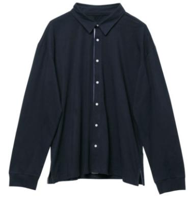 camisa feita malha marinha tecida 210gsm dos homens da correia