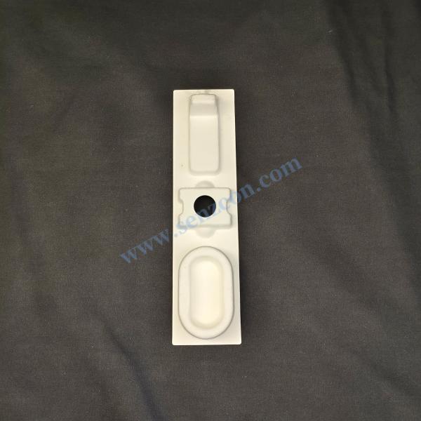 High-end smart watch white plant fiber pulp mold packaging liner base, embedded with anti-drop, shock-proof and anti-static functions.