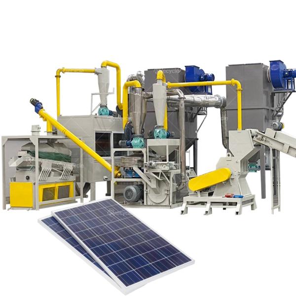Solar Panel Recycling Production Line / Photovoltaic Solar Panels Recycling Machine