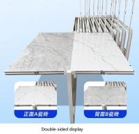 1200 X 1200mm Tile Display Stand Sliding Out  Customizing LOGO Rotating Display Stand