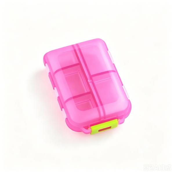 Travel Pill Organizer - 10 Compartments Pill Case, Compact and Portable Pill Box, Perfect for On-The-Go Storage, Pill Holder for Purse