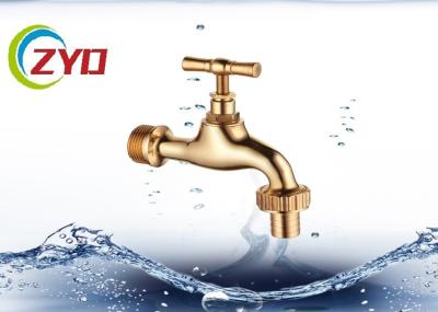Golden Bibcock Taps Sand Blast Finishing -10℃ - 110℃ Working Temperature